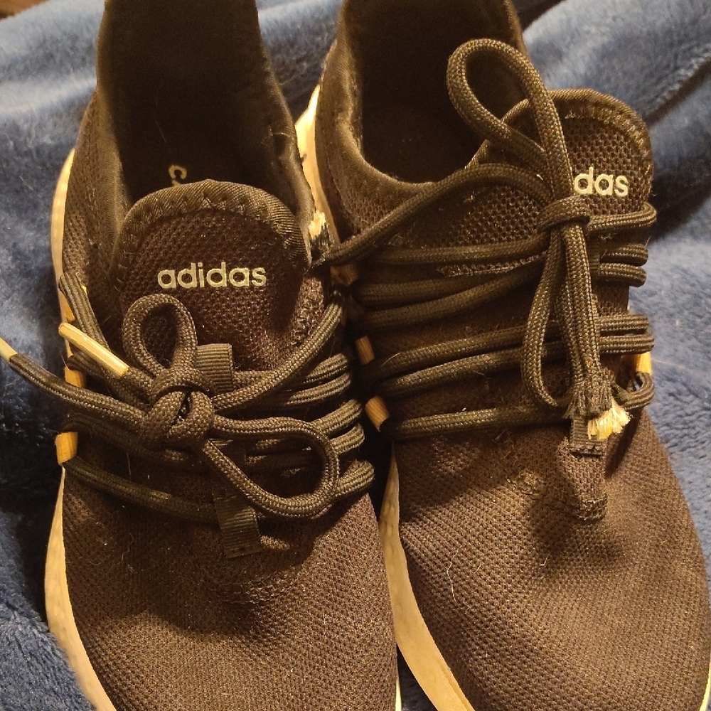 Adidas Black Mesh Sneakers